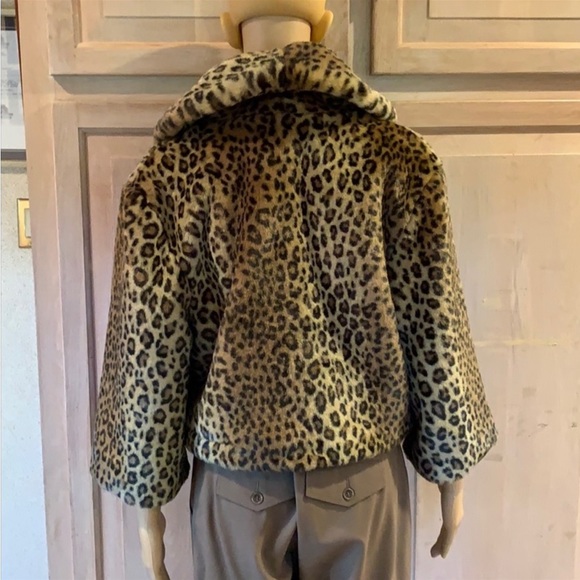 Luii Leopard Faux Fur Jacket size Large - Picture 7 of 17